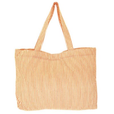 32700-ORANGE SEERSUCKER TOTE 